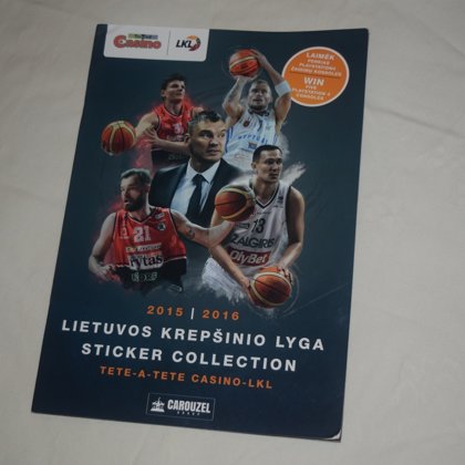 LKL 2015-2016 m. lipdukų albumas